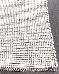 Thumbnail for Freya Scandi Black & White Flatweave Wool Rug