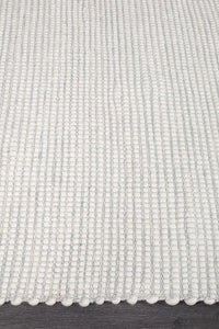 Thumbnail for Freya Scandi Grey & White Flatweave Rug