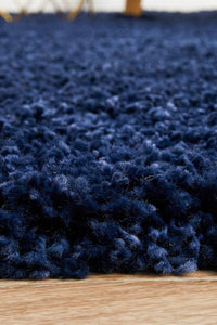 Thumbnail for Stella Denim Blue Shag Pile Rug