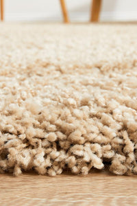 Thumbnail for Stella Beige Shag Pile Rug