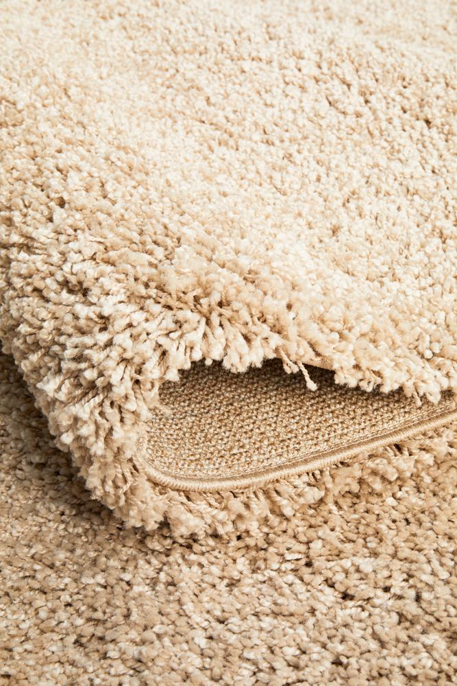 Stella Beige Shag Pile Rug