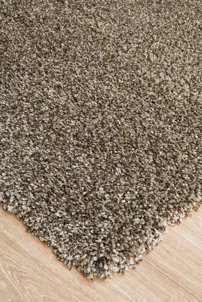 Stella Stone Grey Shag Pile Rug