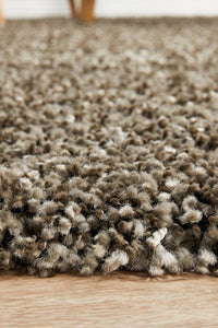 Thumbnail for Stella Stone Grey Shag Pile Rug