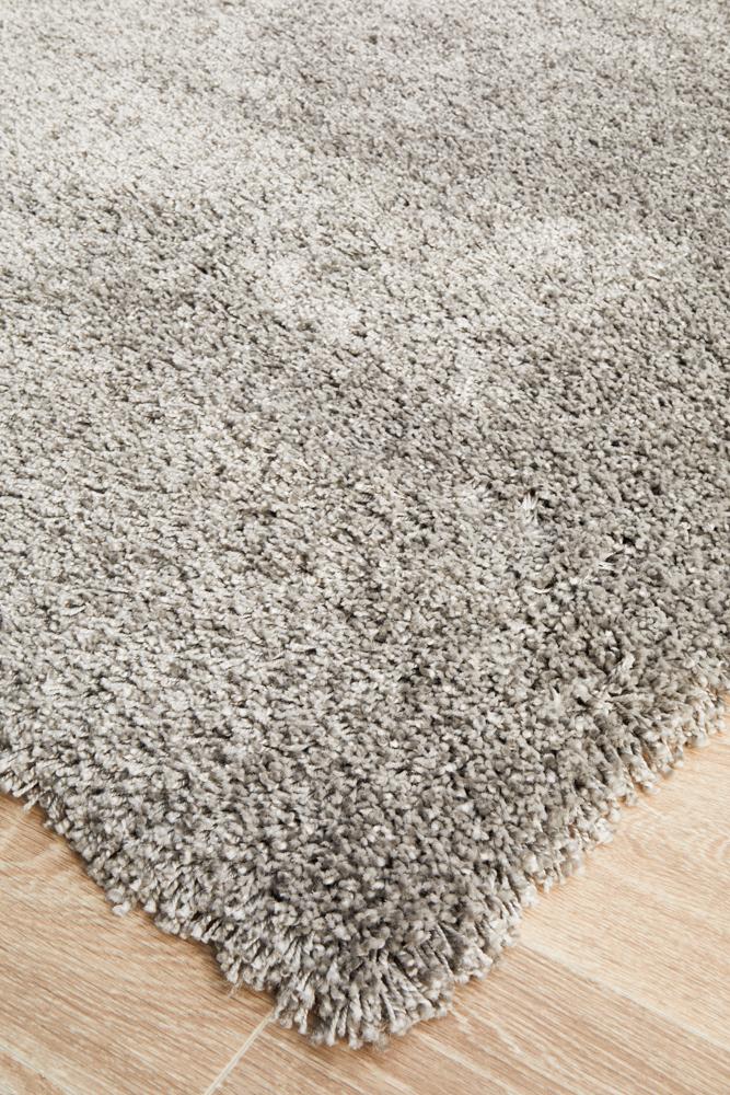 Stella Steel Grey Shag Pile Rug