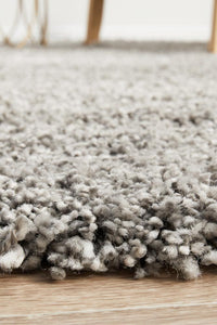 Thumbnail for Stella Steel Grey Shag Pile Rug