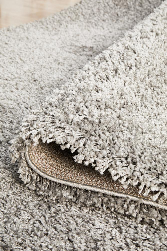 Stella Steel Grey Shag Pile Rug