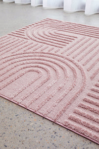 Thumbnail for Mari Dior Pink Arch Pattern Rectangle Rug