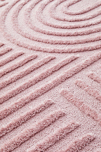 Thumbnail for Mari Dior Pink Arch Pattern Rectangle Rug