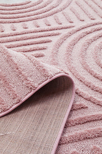 Thumbnail for Mari Dior Pink Arch Pattern Rectangle Rug