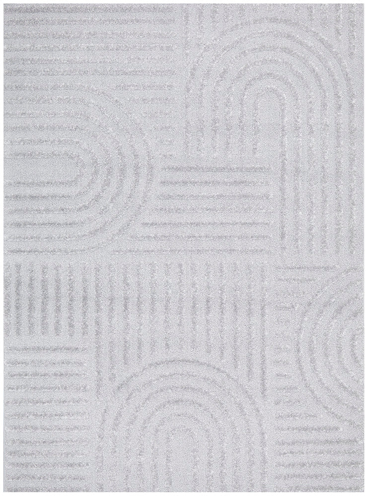 Mari Dior Grey Arch Pattern Rectangle Rug