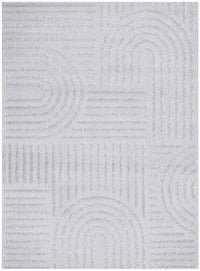 Thumbnail for Mari Dior Grey Arch Pattern Rectangle Rug