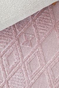 Thumbnail for Mari Lisa Pink Diamond Pattern Rectangle Rug