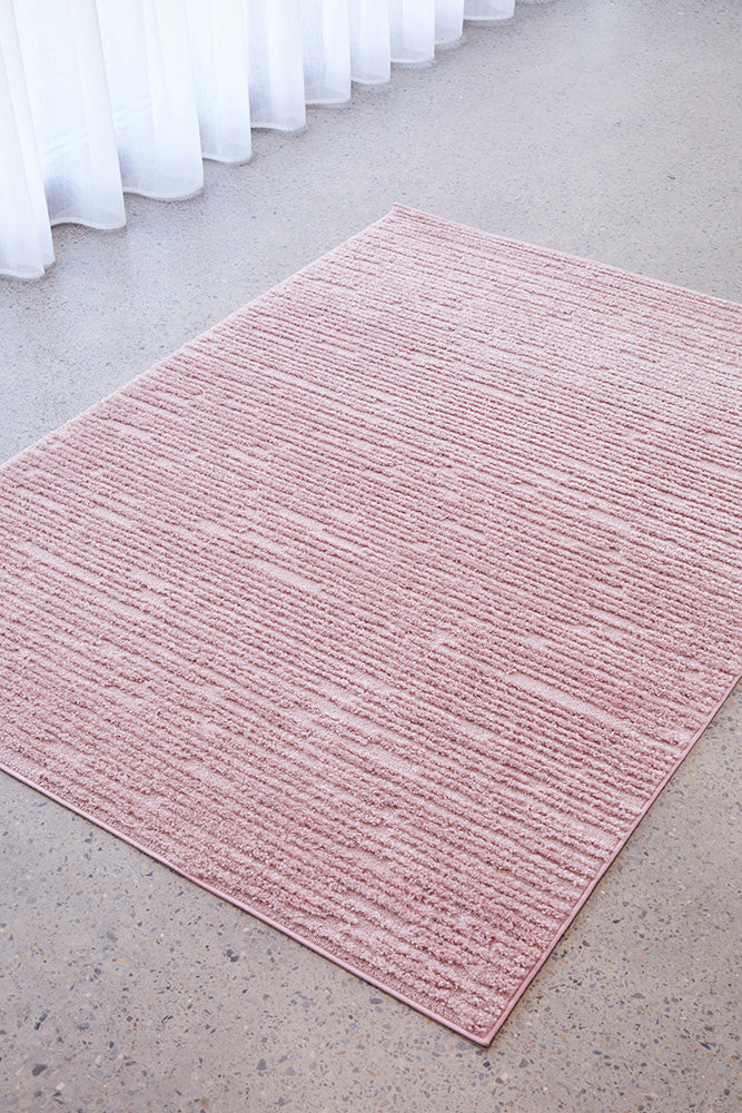 Mari Suri Pink Modern Rectangle Rug