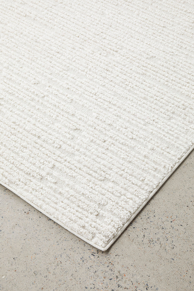 Mari Suri White Modern Rectangle Rug