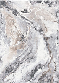 Thumbnail for Abby Mineral Natural and Grey Modern Abstract Rectangle Rug