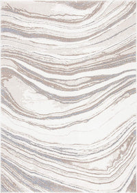 Thumbnail for Abby Mineral Ivory and Natural Modern Abstract Rectangle Rug