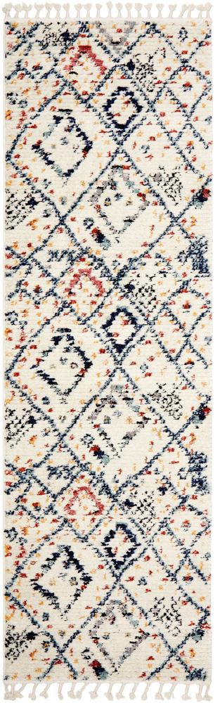 Mira Tribal Multi-Colour Diamond Pattern Power Loomed Rug