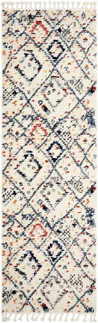 Thumbnail for Mira Tribal Multi-Colour Diamond Pattern Power Loomed Rug