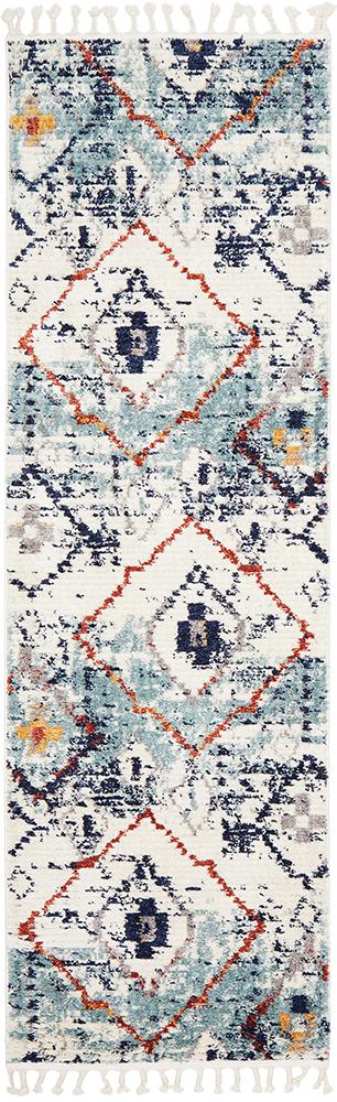 Mira Tribal Blue Multi-Colour Rug