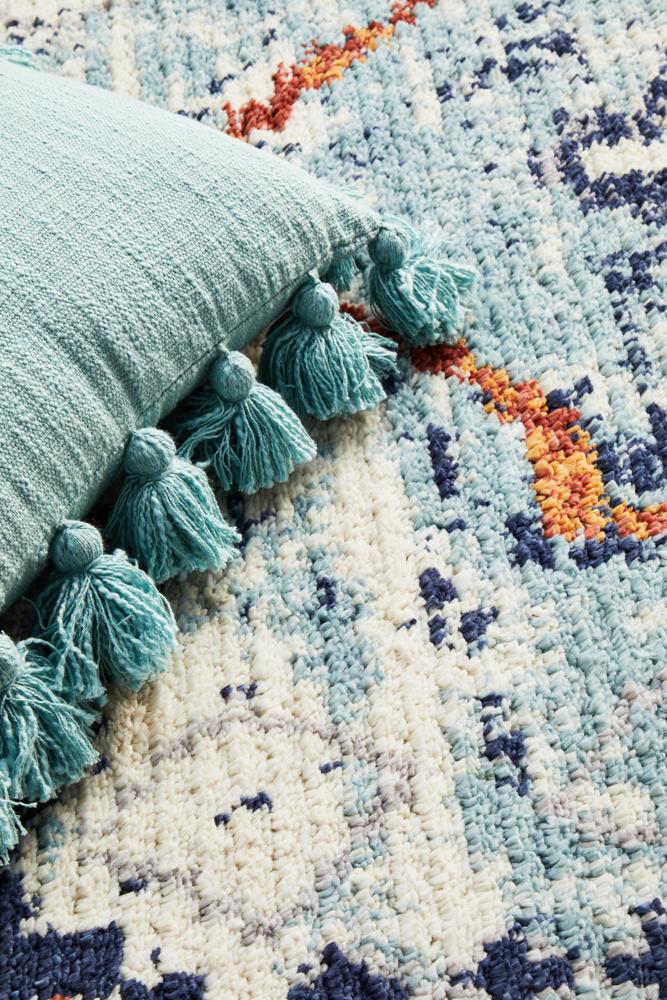 Mira Tribal Blue Multi-Colour Rug