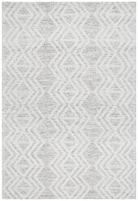 Thumbnail for Clara Ivory & Black Tribal Patterned Flatwoven Wool Rug