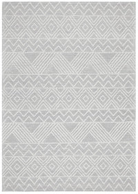 Thumbnail for Katie Modern Ivory & Grey Tribal Pattern Flatwoven Wool Rug