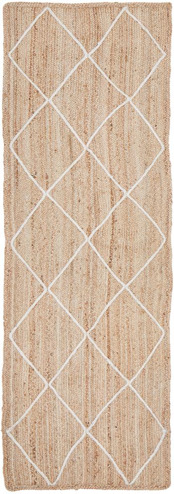 Aanya Natural Diamond Pattern Jute Rug