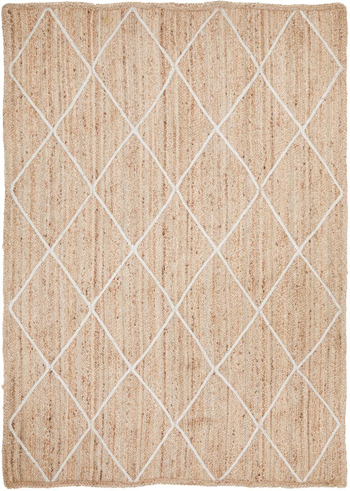 Aanya Natural Diamond Pattern Jute Rug