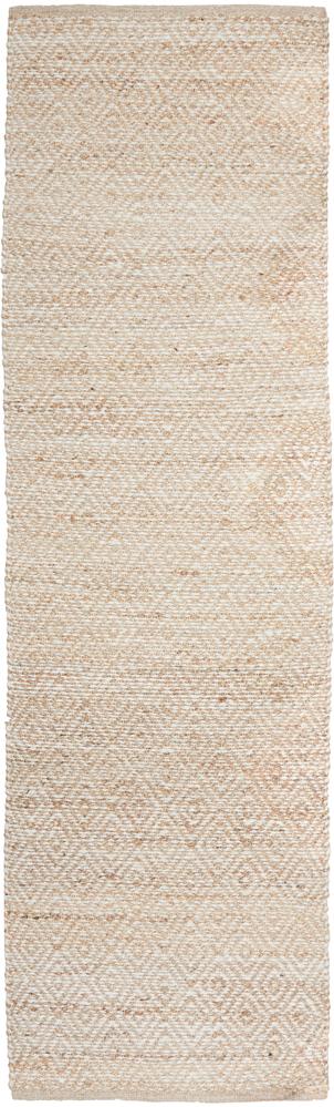 Aanya Textured Pattern Two-Tone Natural Jute Hallway Runner Rug