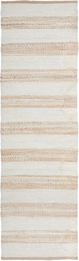 Aanya Natural & White Hand Braided Jute Rug