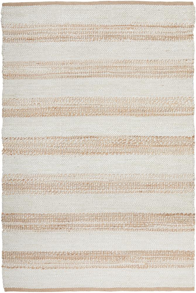 Aanya Natural & White Hand Braided Jute Rug