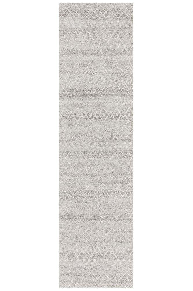 Neriah Grey Rustic Tribal Rug