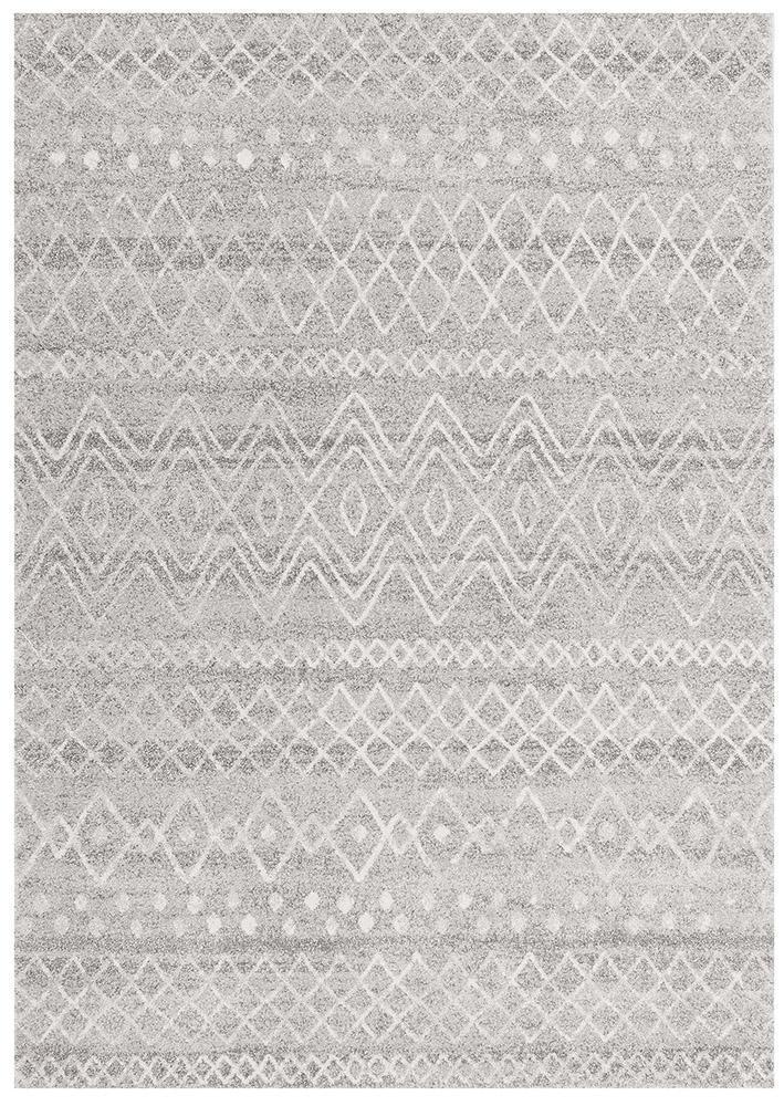 Neriah Grey Rustic Tribal Rug