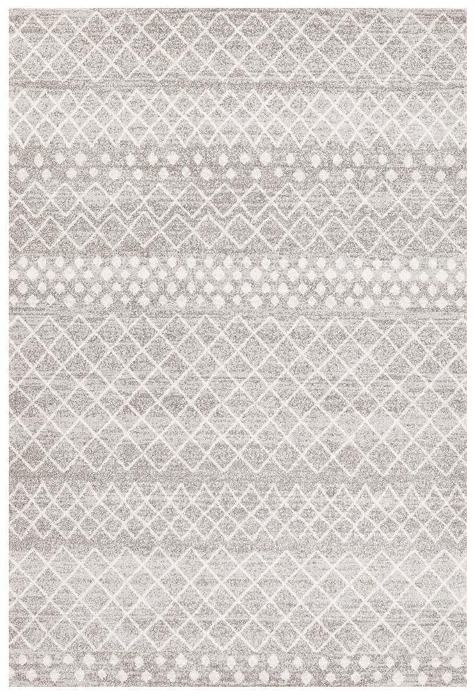 Yareli Tribal Chic White & Grey Rug