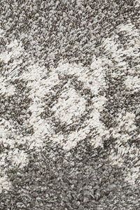 Thumbnail for Chaima Modern Fringed Grey & White Rug