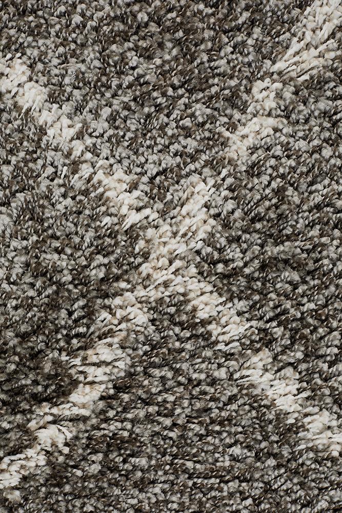 Nahla Modern Fringed Grey & White Rug