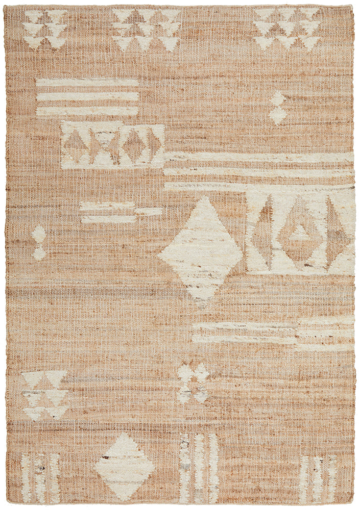 Abel Sahara Natural Jute Bohemian Rectangle Rug