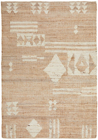 Thumbnail for Abel Sahara Natural Jute Bohemian Rectangle Rug