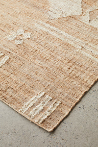 Thumbnail for Abel Sahara Natural Jute Bohemian Rectangle Rug