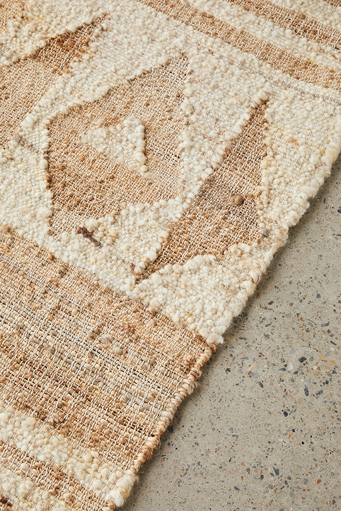 Abel Sahara Natural Jute Bohemian Rectangle Rug