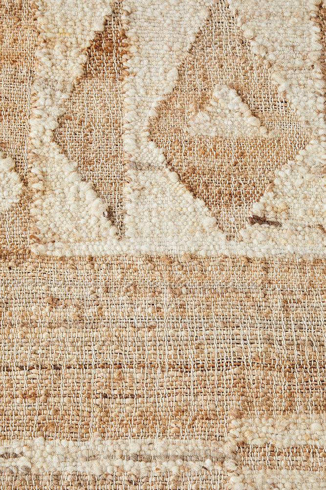 Abel Sahara Natural Jute Bohemian Rectangle Rug