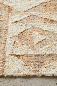 Thumbnail for Abel Sahara Natural Jute Bohemian Rectangle Rug