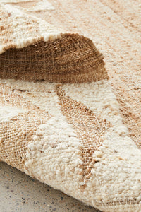 Thumbnail for Abel Sahara Natural Jute Bohemian Rectangle Rug