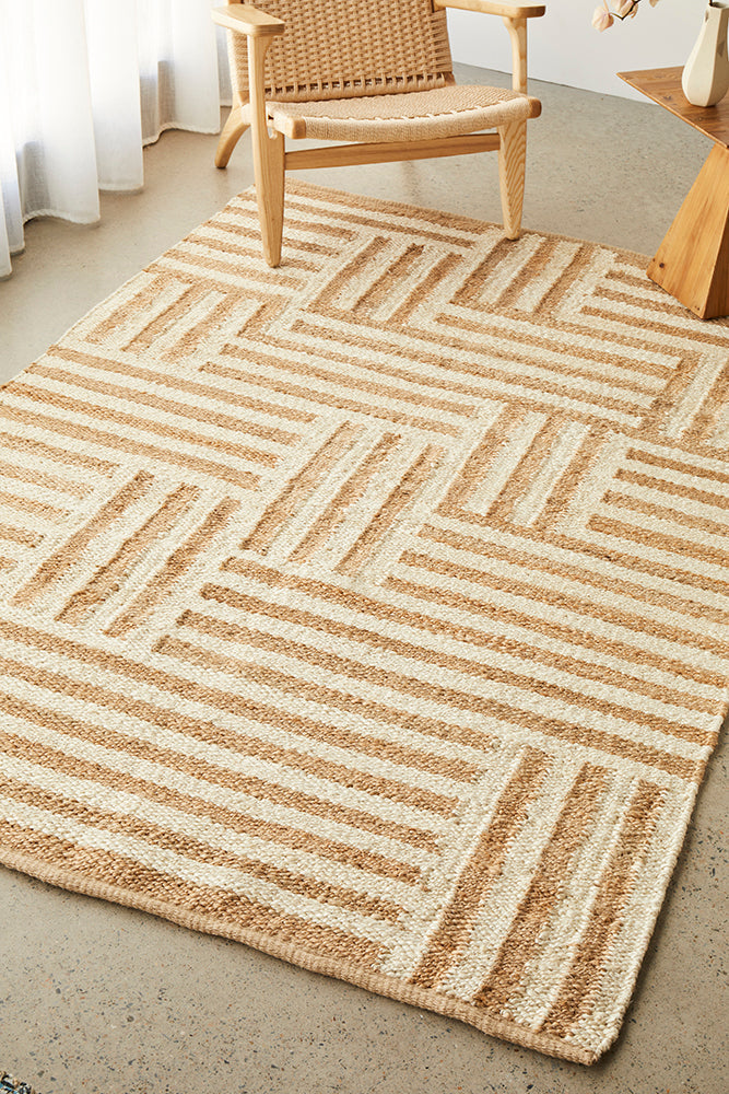 Arman Sahara Natural Jute Hand Woven Rectangle Rug