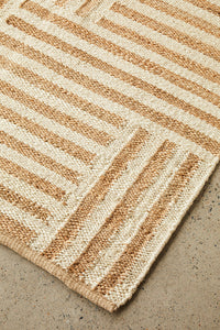 Thumbnail for Arman Sahara Natural Jute Hand Woven Rectangle Rug