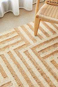 Thumbnail for Arman Sahara Natural Jute Hand Woven Rectangle Rug