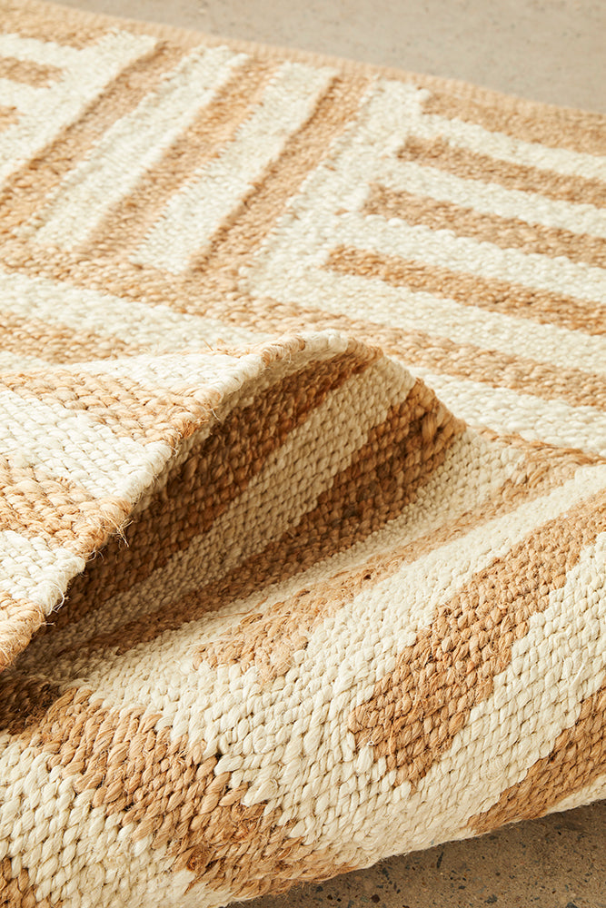 Arman Sahara Natural Jute Hand Woven Rectangle Rug