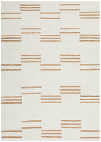 Thumbnail for Henry Sahara Natural and White Jute Line Pattern Rectangle Rug