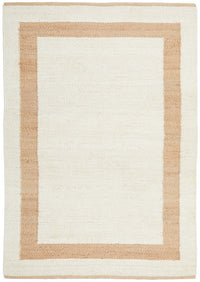 Thumbnail for Maria Sahara Natural and White Jute Coastal Rectangle Rug