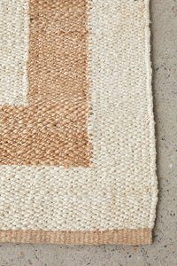 Thumbnail for Maria Sahara Natural and White Jute Coastal Rectangle Rug